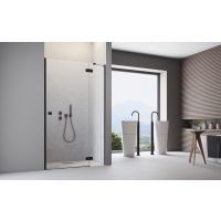Radaway Essenza New Black DWJ drzwi prysznicowe 100 cm prawe czarny mat/szkło przezroczyste 1385014-54-01R