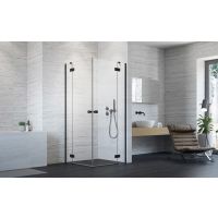 Radaway Essenza New Black KDD drzwi prysznicowe 80 cm lewe czarny mat/szkło przezroczyste 1385061-54-01L