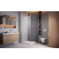 Radaway Essenza New KDJ-B drzwi prysznicowe 90 cm lewe chrom/szkło przezroczyste 1385082-01-01L