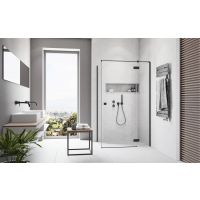 Radaway Essenza New Black KDJ drzwi prysznicowe 110 cm prawe czarny mat/szkło przezroczyste 1385041-54-01R