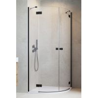 Radaway Essenza New Black PDD drzwi prysznicowe 90 cm lewe czarny mat/szkło przezroczyste 1385001-54-01L