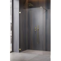 Radaway Essenza Pro Brushed Gold Walk-In ścianka prysznicowa 130 cm wolonostojąca złoto szczotkowane/szkło przezroczyste 10103130-99-01