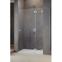 Radaway Essenza Pro Brushed Nickel DWJ drzwi prysznicowe 130 cm wnękowe prawe nikiel szczotkowany/szkło przezroczyste 10099130-91-01R