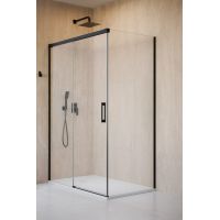 Radaway Idea 8 Black KDJ drzwi prysznicowe 57 cm rozsuwane czarny mat/szkło przezroczyste 10340520-54-01R