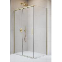 Radaway Idea 8 Brushed Gold KDJ drzwi prysznicowe 120 cm rozsuwane złoty szczotkowany/szkło przezroczyste 10340620-99-01L/10350553-01-01