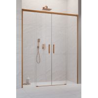 Radaway Idea Brushed Copper DWD drzwi prysznicowe 160 cm rozsuwane miedź szczotkowany/szkło przezroczyste 387126-93-01