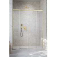 Radaway Idea DWD drzwi prysznicowe 170 cm rozsuwane brushed gold/szkło przezroczyste 387127-99-01