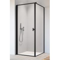 Radaway Nes Black KDJ I Frame drzwi prysznicowe 80 cm lewe czarny mat/szkło Frame 10022080-54-56L
