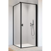 Radaway Nes Black KDJ I Frame drzwi prysznicowe 90 cm prawe czarny mat/szkło Frame 10022090-54-56R