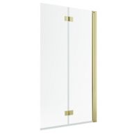 Radaway Nes Gold PND I parawan nawannowy 110 cm 2-częściowy złoty połysk/szkło przezroczyste 10010110-09-01R