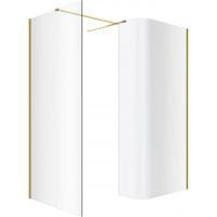 Excellent Vidoq kabina prysznicowa Walk-In 120x93 cm złoty połysk/szkło przezroczyste KAEX.1507.K.1200.0930.GL