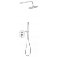 Ferro Ciriculus zestaw prysznicowy podtynkowy z deszczownicą chrom BCK7P-SET1-S