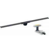 Zestaw Geberit CleanLine30 odpływ liniowy 90 cm rynna z wpustem czarny chrom (154501TE1, 154152001)