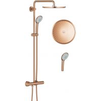 Grohe Euphoria System 310 zestaw prysznicowy ścienny termostatyczny z deszczownicą brushed warm sunset 26075DL0