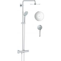 Grohe Euphoria XXL System 210 zestaw prysznicowy ścienny termostatyczny z deszczownicą chrom 27964000