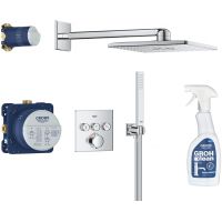 Grohe Precision Smartcontrol zestaw prysznicowy podtynkowy termostatyczny z deszczownicą chrom 34875000 + środek czyszczący GrohClean GRATIS