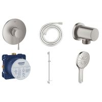 Zestaw Grohe Essence bateria podtynkowa z zestawem prysznicowym stal (24057DC1, 28388DC1, 27057DC0, 35600000, 26603DC0,  26574DC0)