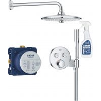 Grohe Precision Smartcontrol zestaw prysznicowy podtynkowy termostatyczny z deszczownicą chrom 34878000 + środek czyszczący GrohClean GRATIS