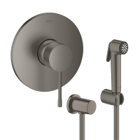 Zestaw Grohe Essence bateria podtynkowa z zestawem bidetowym Brushed Hard Graphite (24057AL1, 27513AL, 27057AL0)