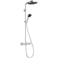 Hansgrohe Activera S zestaw prysznicowy ścienny termostatyczny z deszczownicą chrom 28083000
