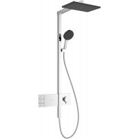 Hansgrohe Raindance Alive Q zestaw prysznicowy ścienny termostatyczny z deszczownicą chrom 24590000