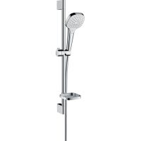 Hansgrohe Croma Select E zestaw prysznicowy ścienny biały/chrom 26586400