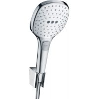 Hansgrohe Raindance Select E zestaw prysznicowy ścienny biały/chrom 26720400