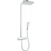 Hansgrohe Raindance Select E Showerpipe zestaw prysznicowy ścienny termostatyczny biały/chrom 27112400