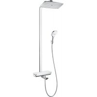 Hansgrohe Raindance Select E Showerpipe zestaw prysznicowy ścienny termostatyczny biały/chrom 27113400