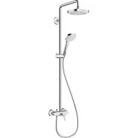 Hansgrohe Croma Select E Showerpipe zestaw prysznicowy ścienny biały/chrom 27258400