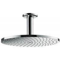 Hansgrohe Raindance S PowderGain deszczownica 24 cm okrągła 240 1jet P z ramieniem sufitowym chrom 27620000