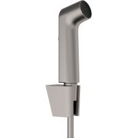 Hansgrohe Bidette zestaw słuchawki bidetowej ścienny czarny chrom szczotkowany 29238340