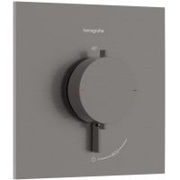 Hansgrohe Ecostat Comfort E bateria prysznicowa podtynkowa termostatyczna czarny chrom szczotkowany 33710340