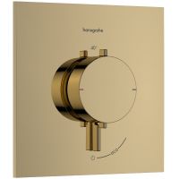 Hansgrohe Ecostat Comfort E bateria prysznicowa podtynkowa termostatyczna złoty optyczny polerowany 33710990