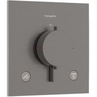 Hansgrohe Ecostat Comfort E bateria wannowo-prysznicowa podtynkowa termostatyczna czarny chrom szczotkowany 33711340