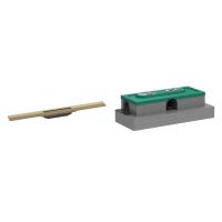 Zestaw Hansgrohe Raindrain odpływ liniowy 70 cm brąz szczotkowany (56043140, 01000180)