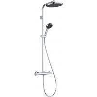 Hansgrohe Activera S zestaw prysznicowy ścienny termostatyczny z deszczownicą chrom 28078000