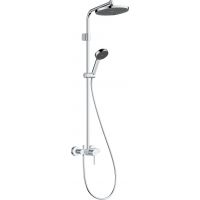 Hansgrohe Activera S zestaw prysznicowy ścienny z deszczownicą chrom 28875000