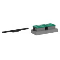 Zestaw Hansgrohe Raindrain Flex odpływ liniowy 70 cm czarny mat (56043670, 01000180)
