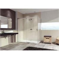 Huppe Aura Elegance 4-kąt ścianka prysznicowa 90 cm /szkło przezroczyste 401603.087.322