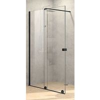 Hüppe Xtensa Pure 4-kąt drzwi prysznicowe 110 cm lewe srebrny połysk/szkło lustrzane Anti-Plaque XT0102.069.381