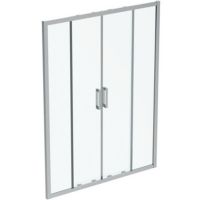 Ideal Standard Connect 2 drzwi prysznicowe 150 cm podwójne srebrny mat/szkło przezroczyste K9281EO
