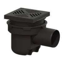 Kessel wpust piwniczny 20 cm czarny 52101