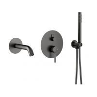 KFA Armatura Moza bateria wannowo-prysznicowa podtynkowa gun metal grey 5039-401-61