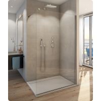 SanSwiss Easy Walk-in ścianka prysznicowa 80 cm srebrny/szkło przezroczyste STR4P0805007