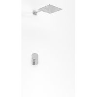 Kohlman Foxal zestaw prysznicowy podtynkowy z deszczownicą 35 cm chrom QW220FQ35