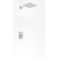 Kohlman Lexis zestaw prysznicowy podtynkowy z deszczownicą 25 cm chrom QW220LQ25