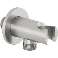 Kludi A-QA przyłącze kątowe z uchwytem nikiel szczotkowany 65567N5-00