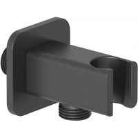 Kludi A-QA przyłącze kątowe z uchwytem czarny mat 6556839-00
