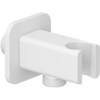 Kludi A-QA przyłącze kątowe z uchwytem biały mat 6556853-00